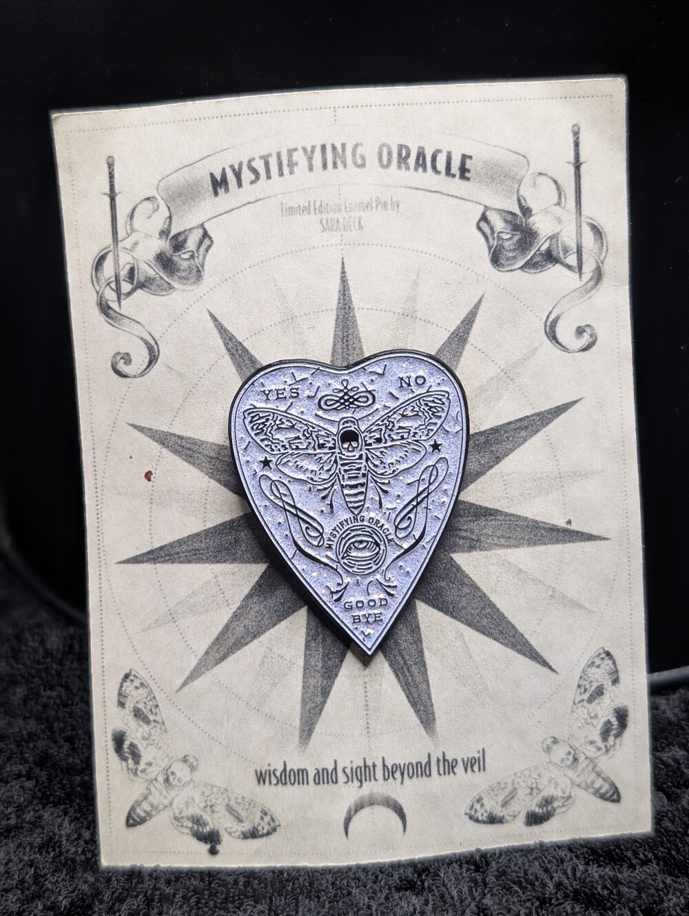 Mystifying Oracle Ouija Board Planchette Broach